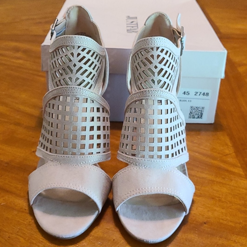 JustFab Crush on Me Caged Heeled Sandal